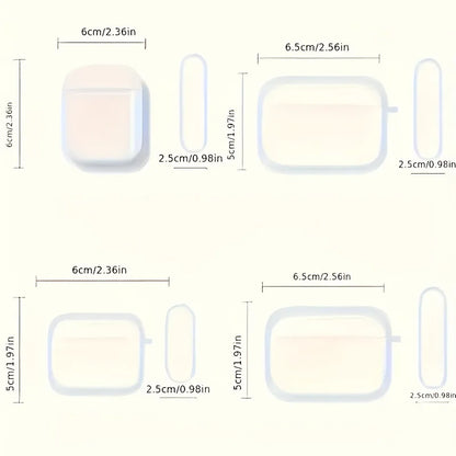 Simple Black Love Heart Case for Airpods Pro3/Pro2/Pro TPU Wireless Earphone Case for Airpod 1/2/3/4 Headphone Protective Cover