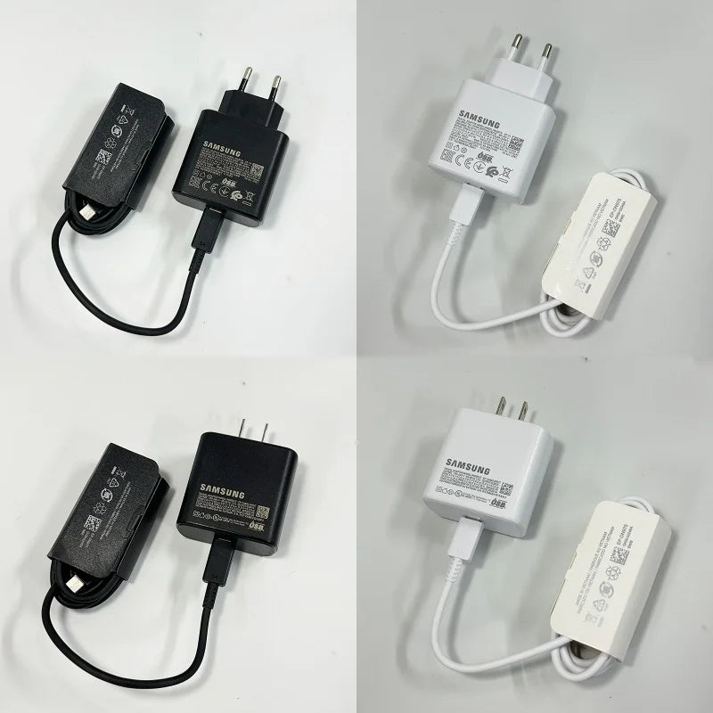 45W Original Samsung Charger Fast Charge Type C Adapter 1.5M Cable for Galaxy S26 S25 Ultra S24 S23 S22 S21 A57 A56 A55 A54 Tab