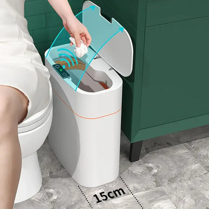 Induction Smart Food Waste Disposer Trash Can Household Open Lid Electric Silent Trash Can