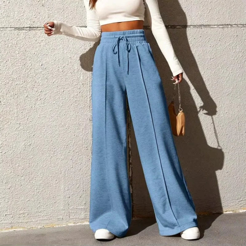 Sports Pants for Women in Autumn 2025, New Straight Tube Loose Fitting Sanitary Pants, Wide Leg Pants, Outdoor Dance Casual Pant