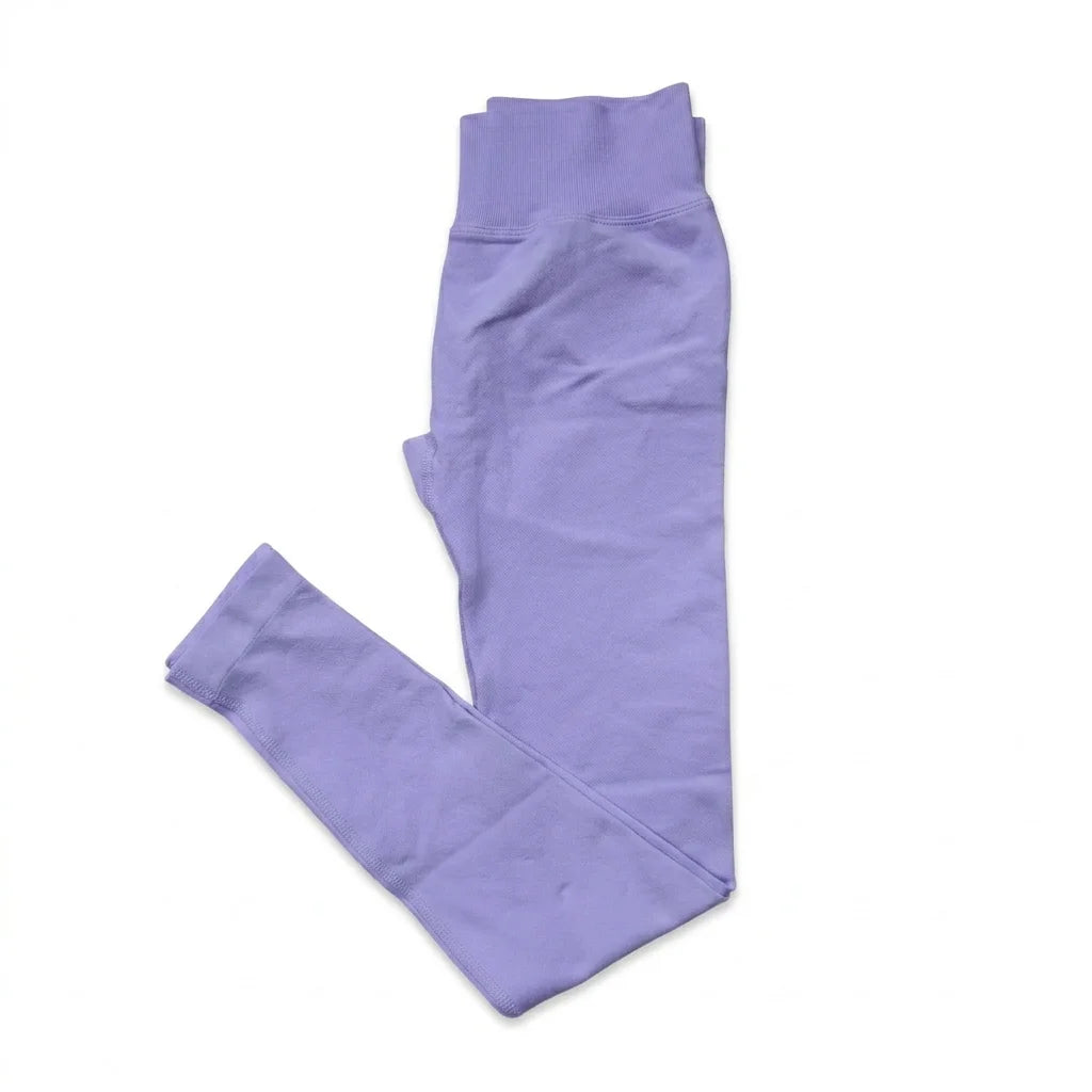 Scrunch Booty Leggings Women Seamless High Waist Ribbed Band Pants Fitness Workout Yoga Gym Leggings