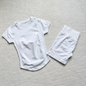Gym Shirt Shorts 2-Piece Gym Set Women Seamless Raglan Sleeve Top And 4.5" Ribbed Waistband Shorts Fitness 2pcs Workout Set
