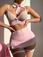 Sexy Lingeie Set Erotic Underwear Dress And Lingerie Set Sexy Nightdress Thong Erotic Accessories Sheer Curvy Babydoll Underwear