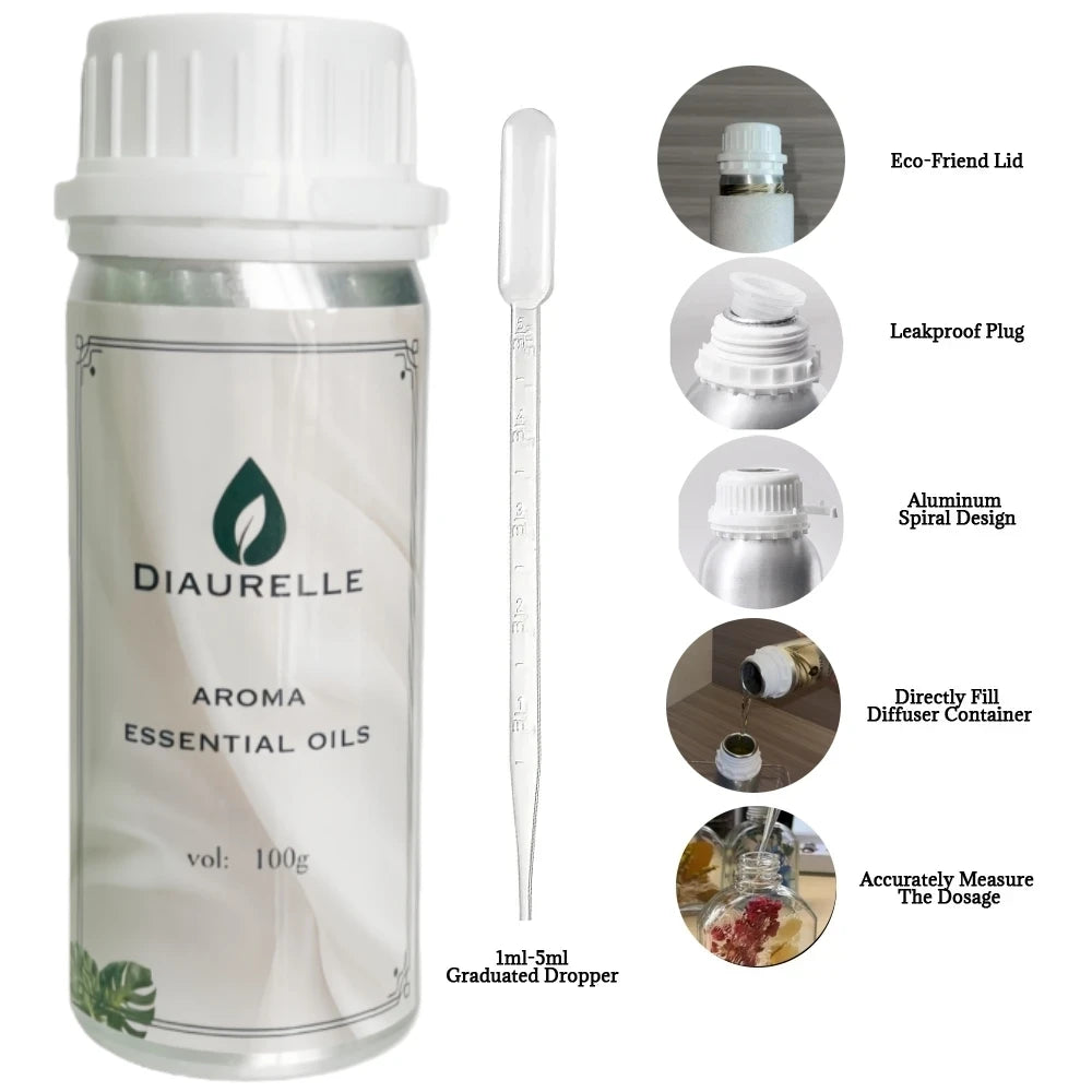 Abercrombie 100mL Essential Oil Aromatic Fragrance for Perfume Making Home Aroma Diffuser Air Freshener for Room Scents