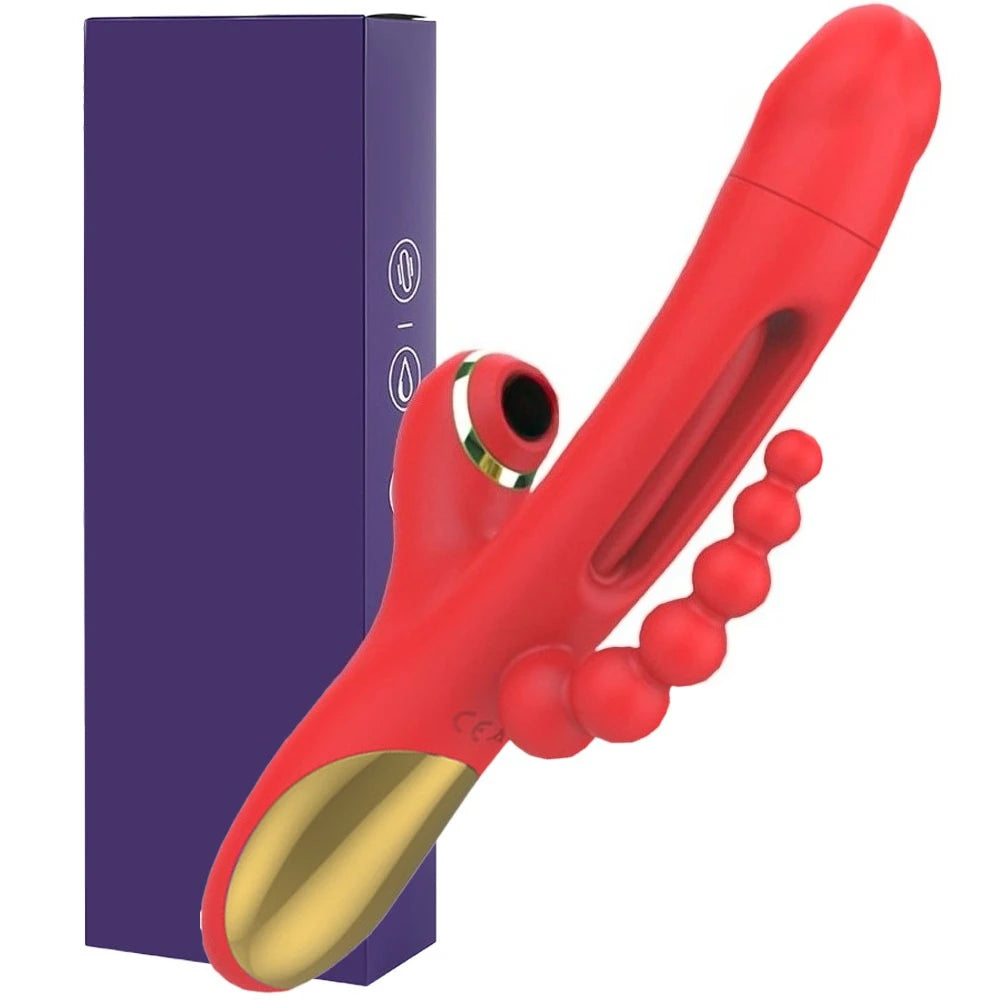 2 in1 G Spot Rabbit Vibrator for Women Nipple Clitoris Stimulator Dildo Massager Adults Masturbator Female Sex Toy for Adults 18