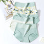 4PCS High Waist Women's Panties Body Shaper Underwear Breathable Cotton Underpants  Plus Size M-5XL Panty Slimming Female Briefs