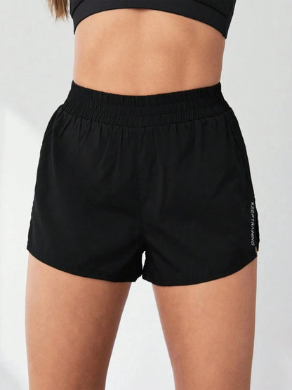 2026 New Style Faux Two-Piece Anti-Exposure Yoga Shorts Sports Shorts Running Fitness Tennis Casual Basic Sports Pants Women's