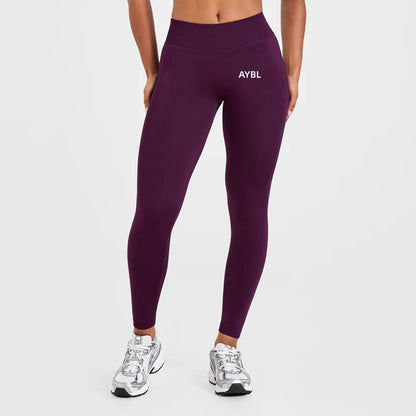 New Women‘s Low Ribbed Band Scrunch Bum Seamless Yoga Pants Gym Leggings Fitness Sweat Wicking Stretch Workout Tights